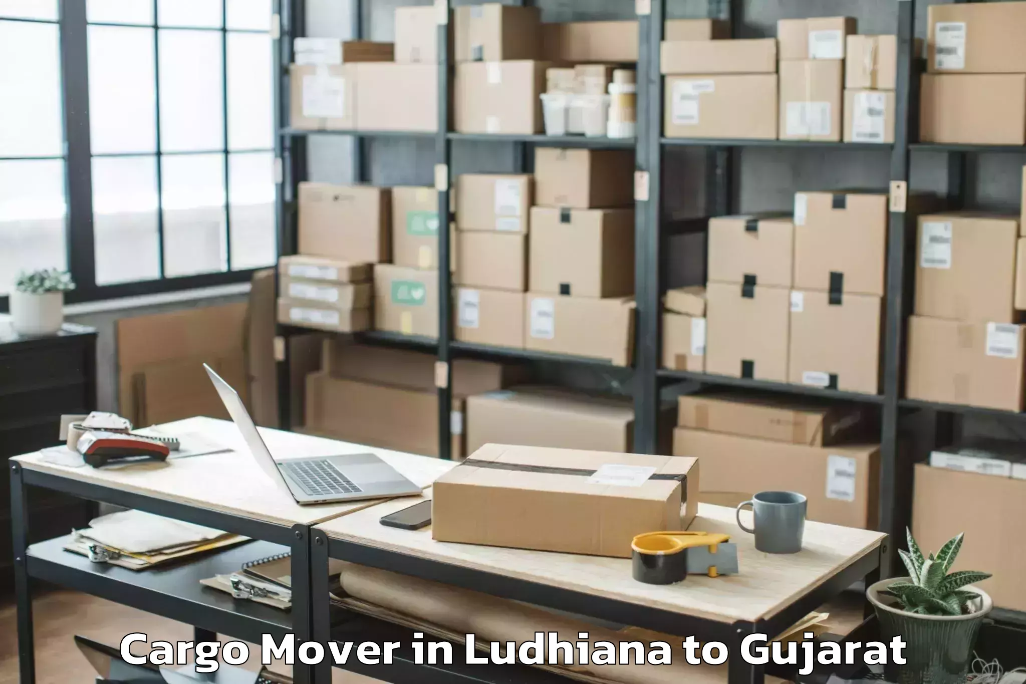 Top Ludhiana to Santrampur Cargo Mover Available